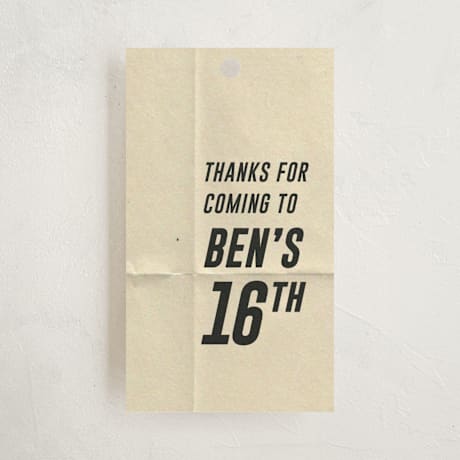 Children's Birthday Party Favor Tags