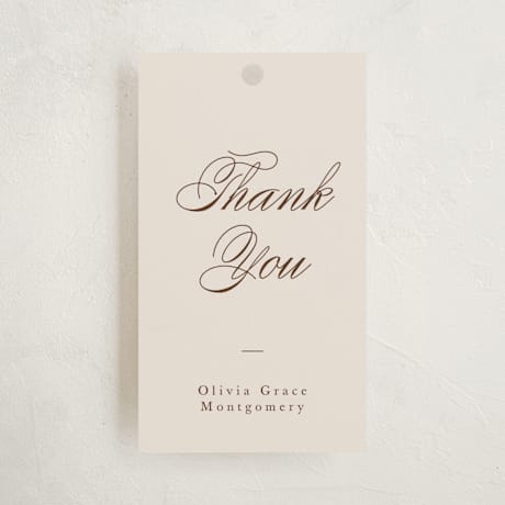Debutante Party Favor Tags