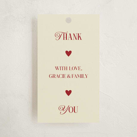 Debutante Party Favor Tags