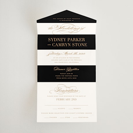 All-in-One Wedding Invitations