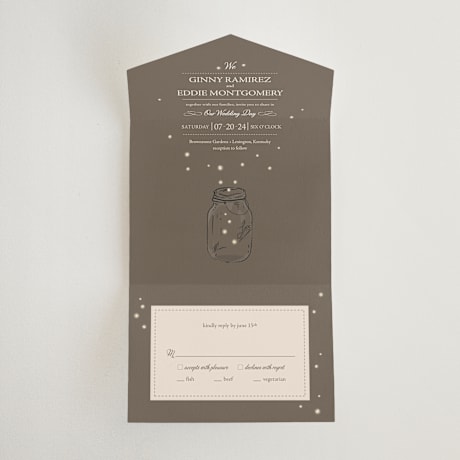 All-in-One Wedding Invitations