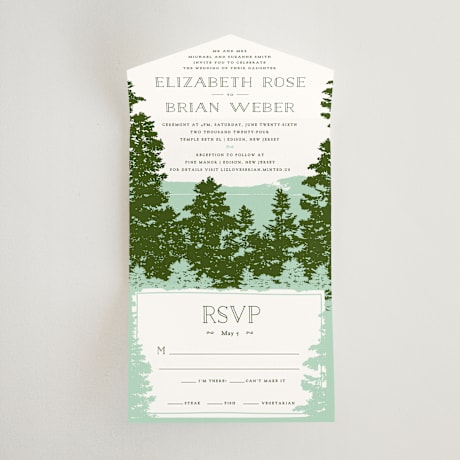 All-in-One Wedding Invitations