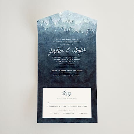 All-in-One Wedding Invitations