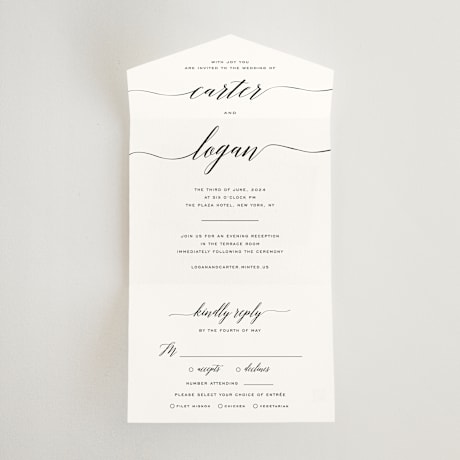 All-in-One Wedding Invitations