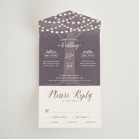 All-in-One Wedding Invitations