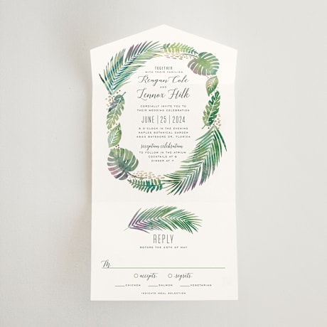 All-in-One Wedding Invitations