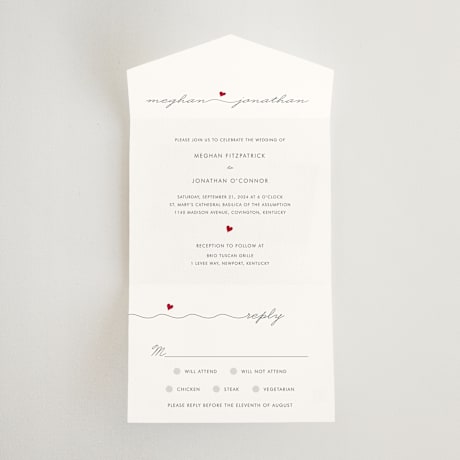 All-in-One Wedding Invitations