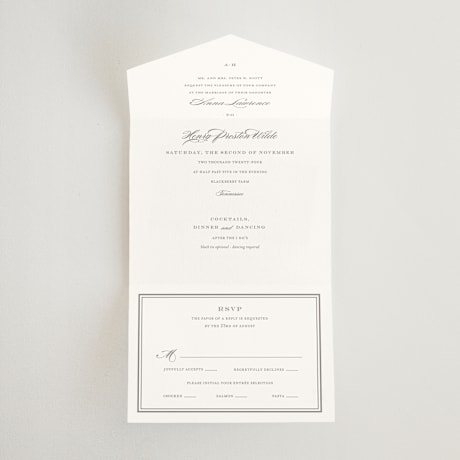 All-in-One Wedding Invitations