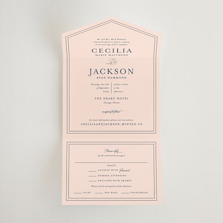 All-in-One Wedding Invitations