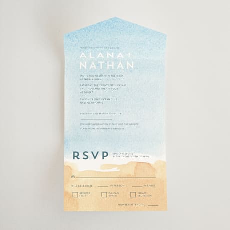 All-in-One Wedding Invitations