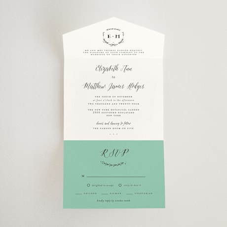 All-in-One Wedding Invitations