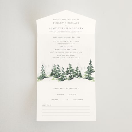 All-in-One Wedding Invitations