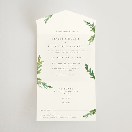 All-in-One Wedding Invitations