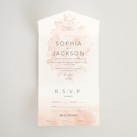 All-in-One Wedding Invitations