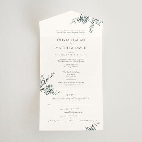 All-in-One Wedding Invitations