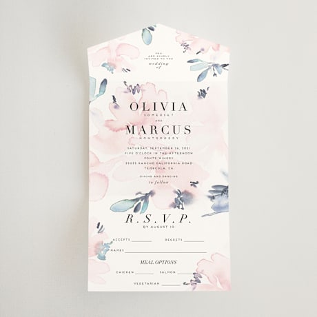 All-in-One Wedding Invitations