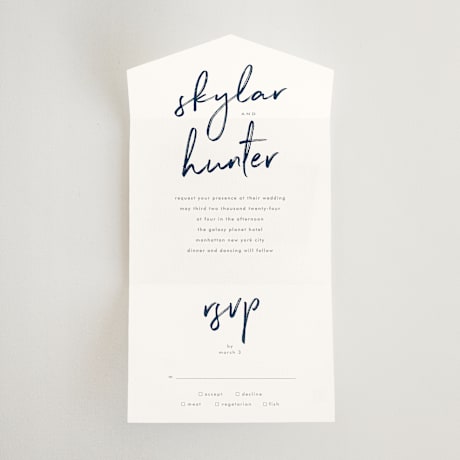 All-in-One Wedding Invitations