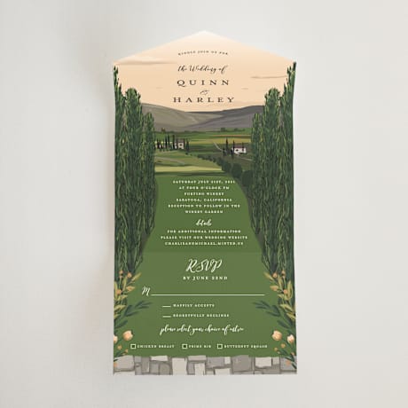 All-in-One Wedding Invitations