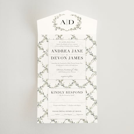 All-in-One Wedding Invitations