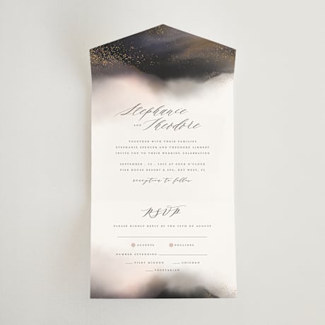 All-in-One Wedding Invitations