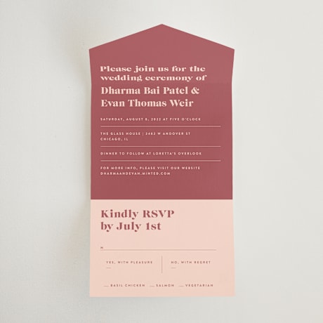 All-in-One Wedding Invitations