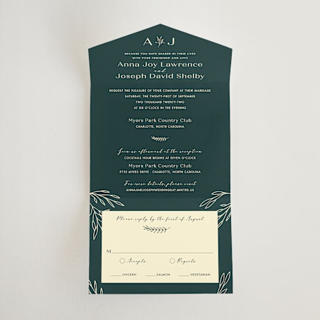 All-in-One Wedding Invitations