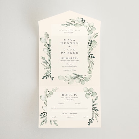 All-in-One Wedding Invitations