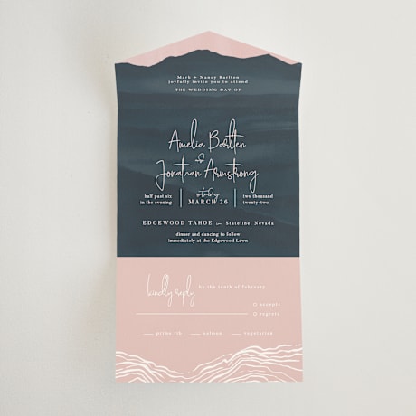 All-in-One Wedding Invitations