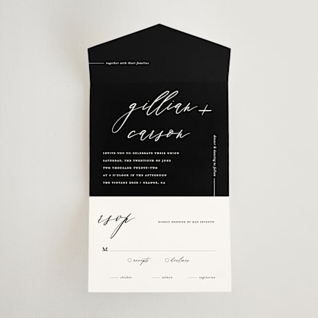 All-in-One Wedding Invitations