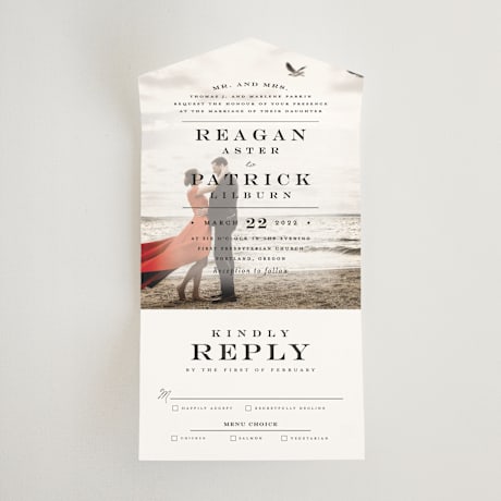 All-in-One Wedding Invitations