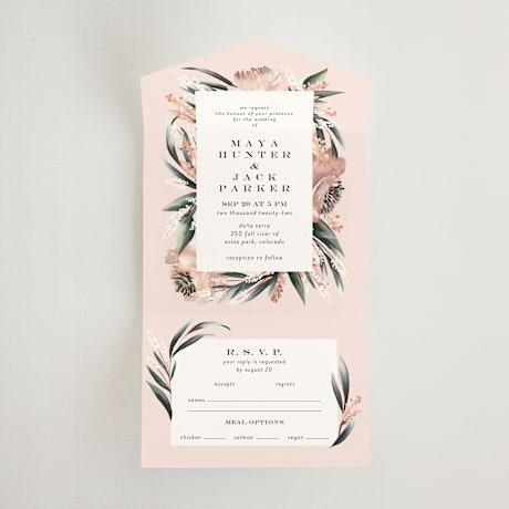 All-in-One Wedding Invitations