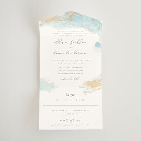 All-in-One Wedding Invitations