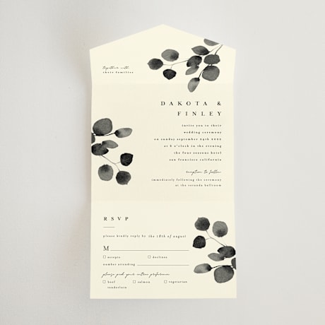 All-in-One Wedding Invitations