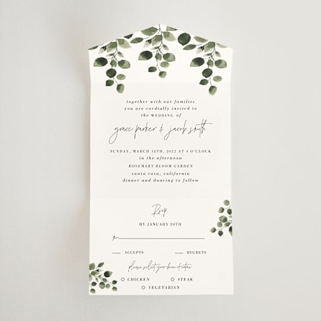 All-in-One Wedding Invitations