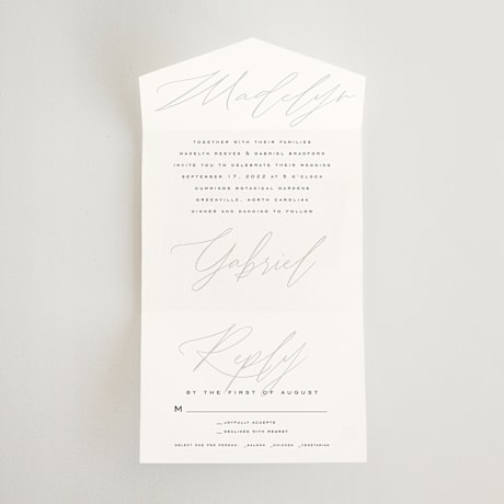 All-in-One Wedding Invitations
