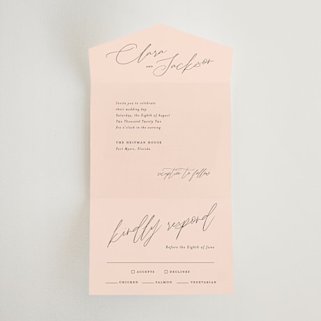 All-in-One Wedding Invitations
