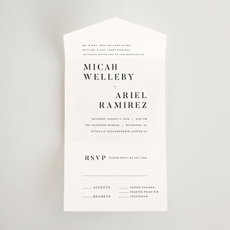 All-in-One Wedding Invitations
