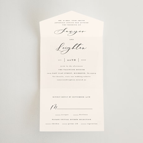 All-in-One Wedding Invitations