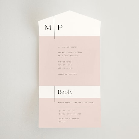 All-in-One Wedding Invitations