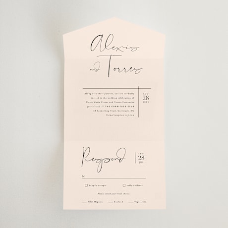 All-in-One Wedding Invitations
