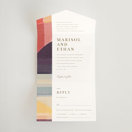 All-in-One Wedding Invitations