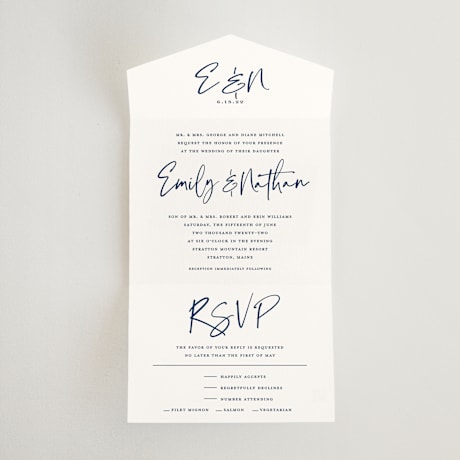 All-in-One Wedding Invitations
