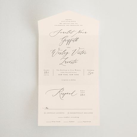 All-in-One Wedding Invitations