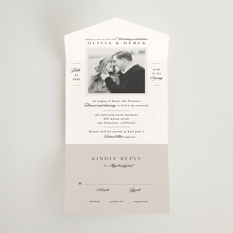 All-in-One Wedding Invitations