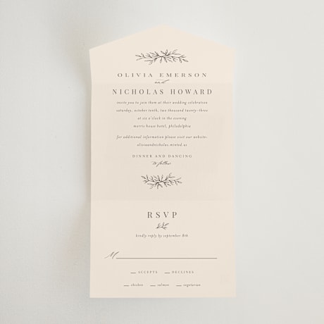 All-in-One Wedding Invitations
