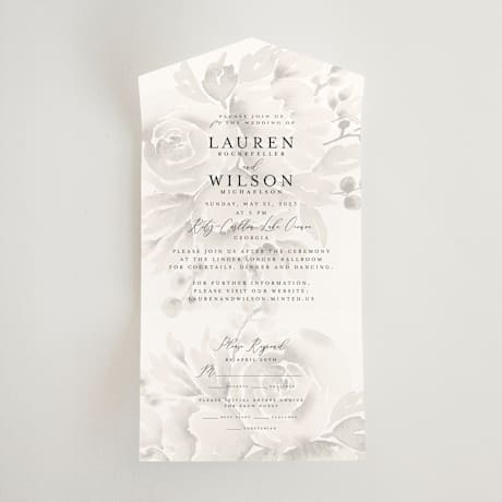 All-in-One Wedding Invitations