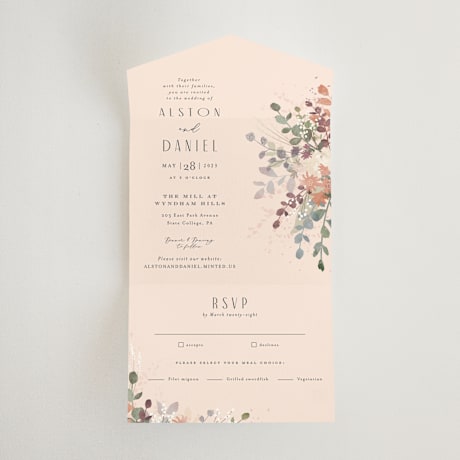 All-in-One Wedding Invitations