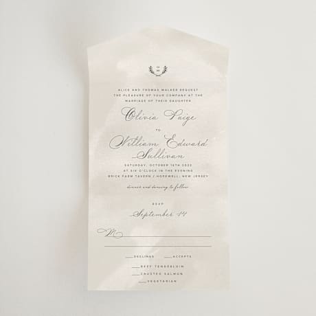 All-in-One Wedding Invitations