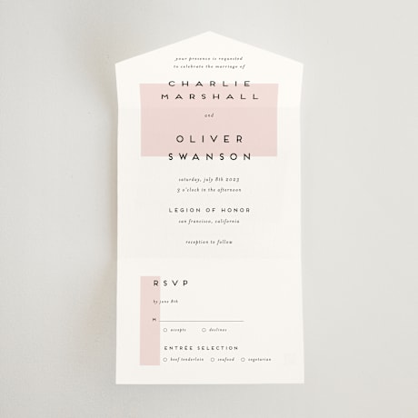 All-in-One Wedding Invitations