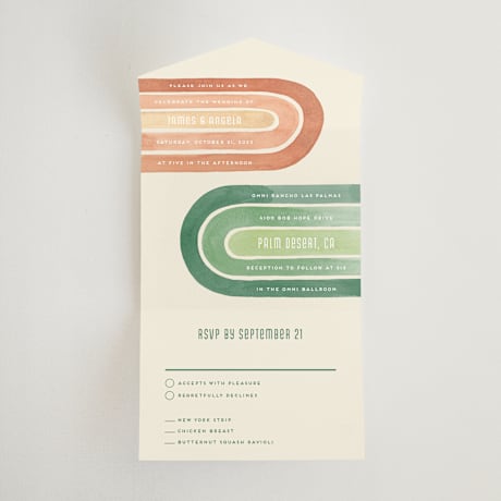 All-in-One Wedding Invitations